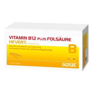 VITAMIN B12 PLUS Folsäure Hevert a 2 ml Ampullen