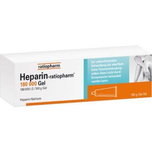 HEPARIN-RATIOPHARM 180.000 I.E. Gel